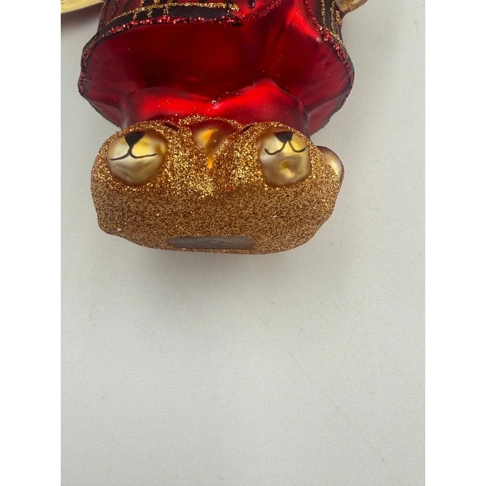 NWT Christopher Radko Santa Christmas Ornament Sweet Slumber Treat Gem Bear 2025